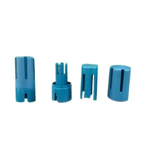 2-pack Outdoor Snake Repellent Dispenser - Weatherproof  Scent Release Station for Garden Lawn - Eco-Friendly Pest Deterrent Holder for Villas Resorts Schools - Blue Ground Stake Unit