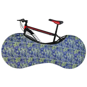 Chaotic Elastic Bicycle Dust Cover - Stretchy Polyester Spandex Bike Protector for Road and Mountain Bikes - Half Body Shield with Secure Hem - Scratch Resistant Storage Case for Garage Travel