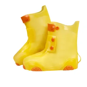 Wide Entry Shoe Protectors with Multi-Snap Adjustment, Deep Grip Tread and Reinforced Sole for Wet Weather and Outdoor Activities