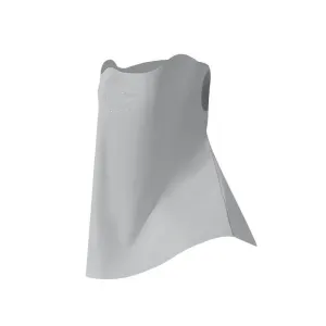 Breathable Sun Face Cover with Neck Drape – Lightweight Outdoor Face Mask with Ear Loops, Nose Bridge Strip and Vent Holes for Cycling, Fishing and Hiking – Light Grey