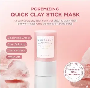 2 x SKIN1004 Madagascar Centella Poremizing Quick Clay Stick Mask 27g