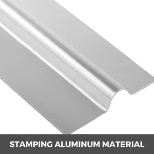 Radiant Floor Heat Transfer Plates 4′ 50 pcs Omega Aluminum for 1/2″ PEX