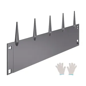 Steel Landscape Edging, 5 Packs 990 x 207 mm Rust-Resistant Metal Landscape Edging, Bendable Garden Edging Border, Heavy Duty Lawn Edging, Easy-to-Install, Flower Bed Yard Pathway Divider Dark Gray