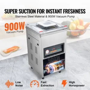 DZ-400/2E Automatic Extra Deep Vacuum Sealer Food Vacuum Sealing Packing Machine 220V