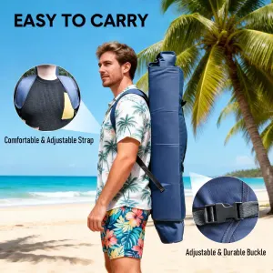 Foldable Canopy Shade Chair Outdoor Sturdy Frame Thickened Oxford Fabric Chair with Armrest Cup Holder and Carry Bag for Camping Fishing Yard Barbeque