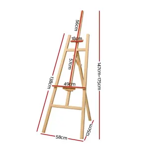 Artiss Painting Easel Pine Wood 175cm
