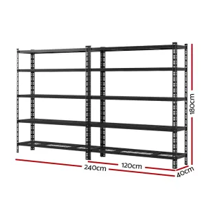 1.8MX2.4M Giantz Garage Shelving Warehouse Rack