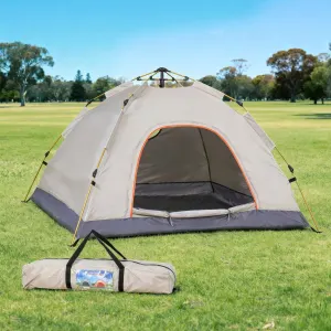 Weisshorn Camping Tent Instant Tent Pop up 2 Person Outdoor Hiking Tents Hiking – Beige