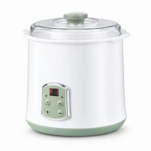 Devanti 2-in-1 Yoghurt Maker and Fermenter 2L with Greek Yoghurt Strainer Soft Cheese Machine