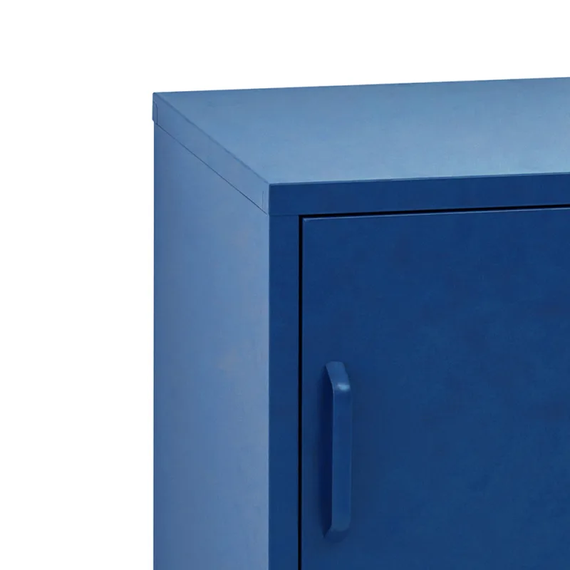 Artiss Bedside Table Metal Cabinet – Blue