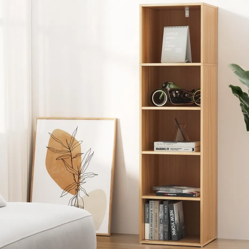 Artiss Bookshelf 5 Tiers MILO Pine Artiss Bookshelf 5 Tiers MILO Pine