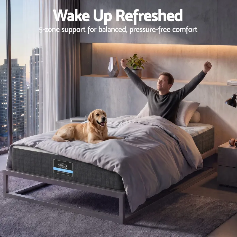Giselle 30cm Single Mattress with Edge Support and 5-Zone Comfort