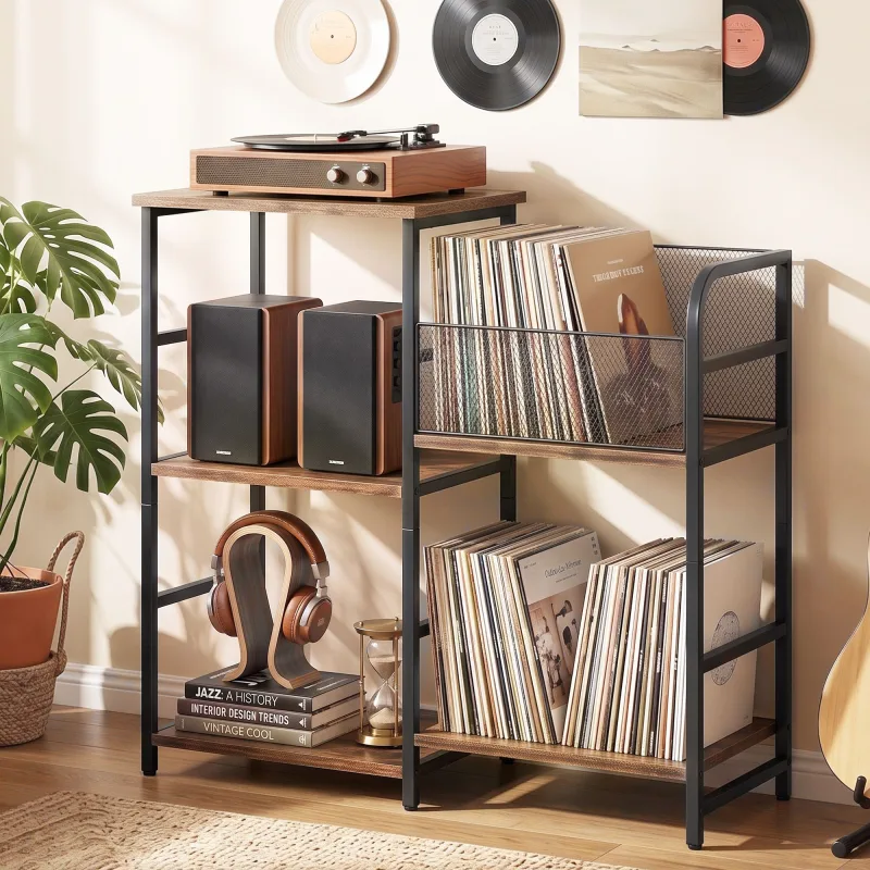 Artiss Record Player Stand with Vinyl Record Storage Turntable Stand Artiss Record Player Stand with Vinyl Record Storage Turntable Stand