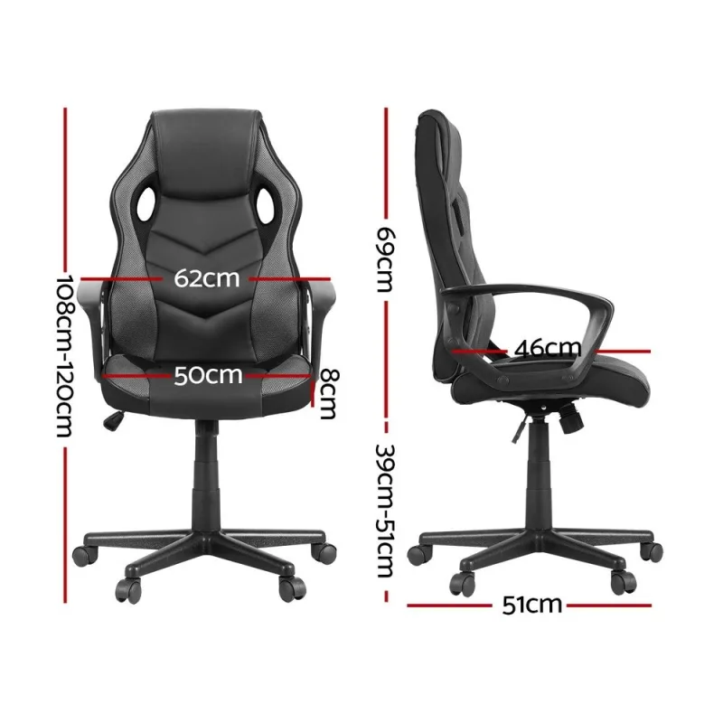 Artiss Gaming Office Chair Computer Chairs – Grey