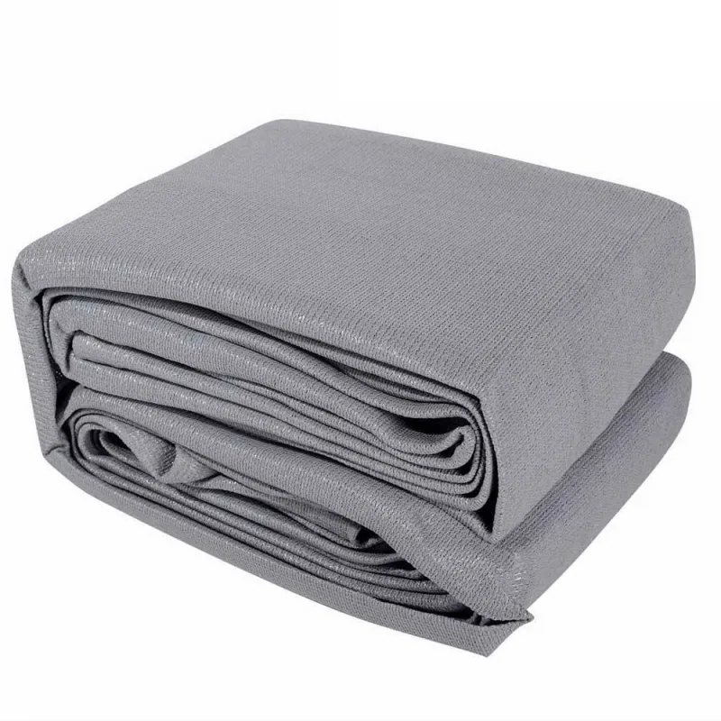 Instahut Shade Sail 4x5m Rectangle 280GSM 98% Shade Cloth – Grey