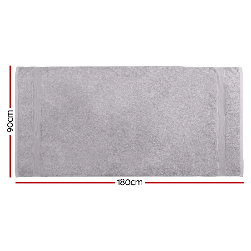 2 Pack Bath Sheets Set Cotton Extra Large Towel – Grey