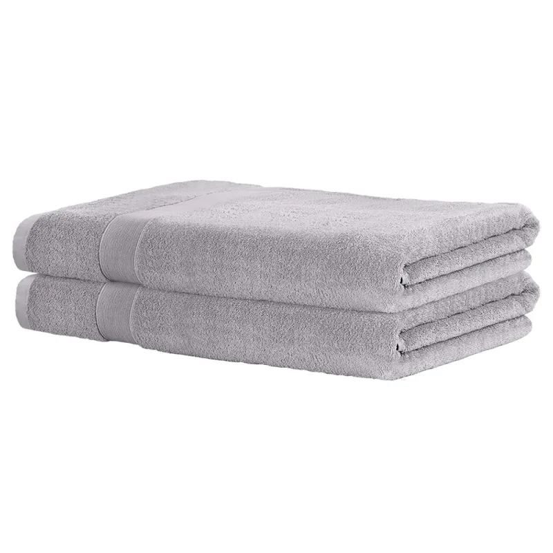 2 Pack Bath Sheets Set Cotton Extra Large Towel – Grey