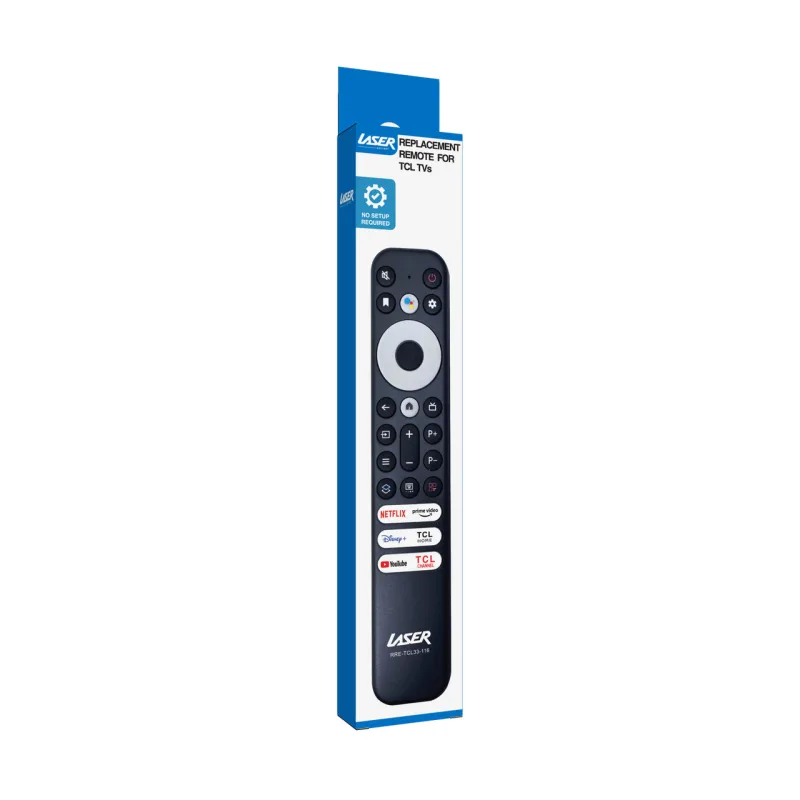 Laser Remote Control for TCL TVs – Black