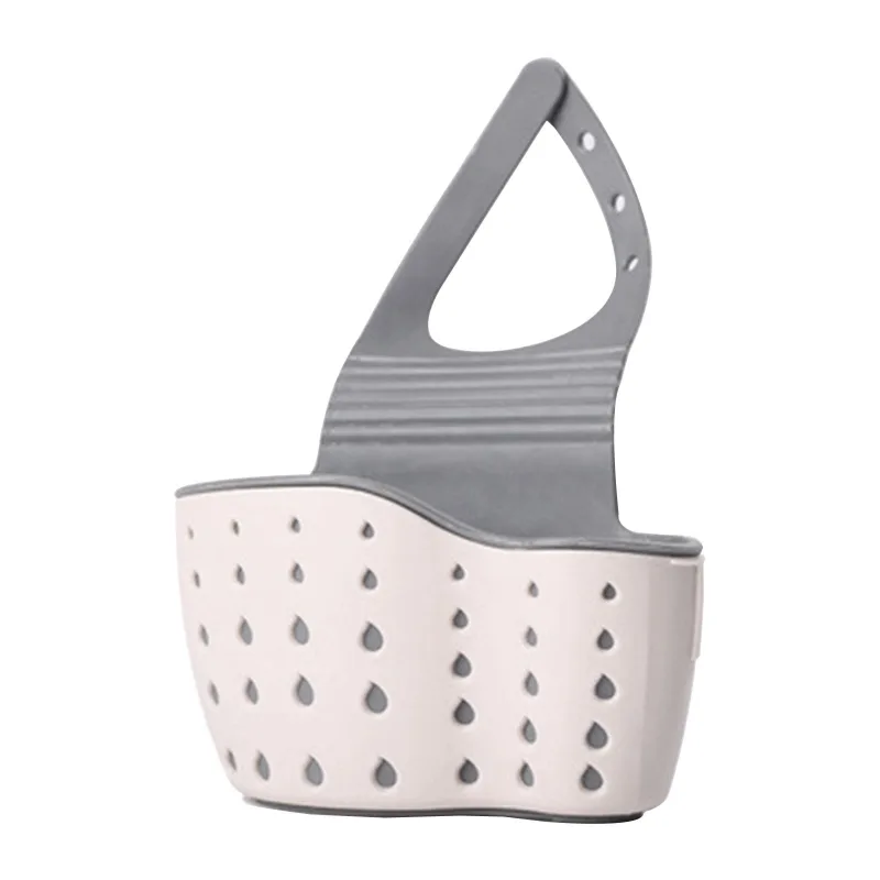1 Piece Kitchen Sink Caddy Sponge Holder, Silicone Soap Holder with Adjustable Hanging Strap and Drain Holes, White, 13 x 22 cm 1 Piece Kitchen Sink Caddy Sponge Holder, Silicone Soap Holder with Adjustable Hanging Strap and Drain Holes, White, 13 x 22 cm