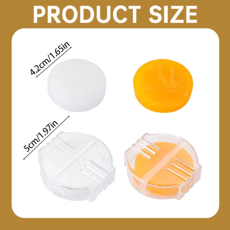 1 Piece Yellow Beeswax Thread Conditioner, Sewing Wax with Storage Box for Quilting Hand Sewing and Reinforcing Thread