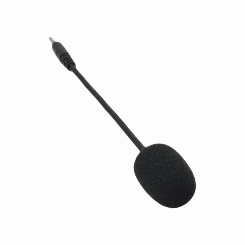 3.5 mm Headset Microphone, Adjustable 360 Degree Bendable Game Mic with Jack Plug for Headphones and Controllers, Voice Chat Tool, Black
