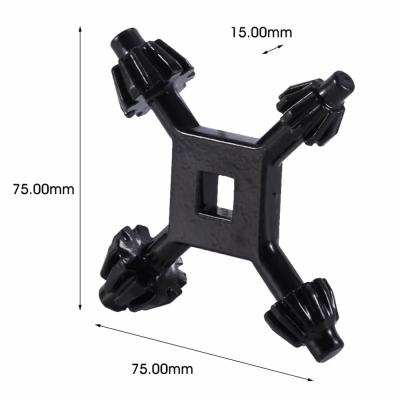 4 in 1 Drill Chuck Key Wrench, 1/4″ 3/8″ 1/2″ Sizes Replacement Tool for Electric Drills, Drill Presses, Power Tool Chucks, for DIY, Home Improvement, Construction Projects, 1 Pcs, 2.95×2.95 2.95″ x 2.95″ Black*3