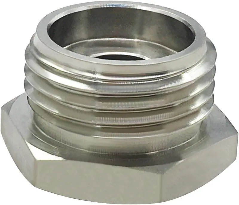 2PCS Stainless Steel 3/4″ GHT Male x 1/2″ G(IPS) Female Bathroom Show Tube to Garden Hose Connector Adapter Fitting