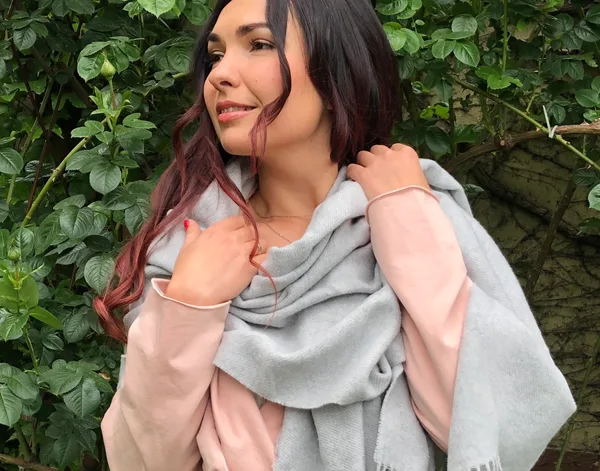 Paddington Scarf Fine Merino Wool Blend – Grey