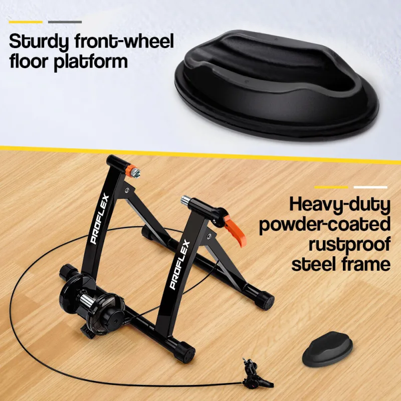 PROFLEX Indoor Bicycle Trainer – Bike Cycling Stationary Magnetic Stand Training