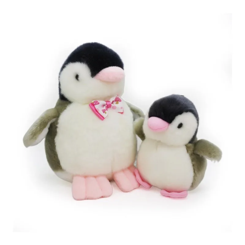 2X Plush Penguin Keychain Or Doll With Sound Activation GREY 2X Plush Penguin Keychain Or Doll With Sound Activation GREY