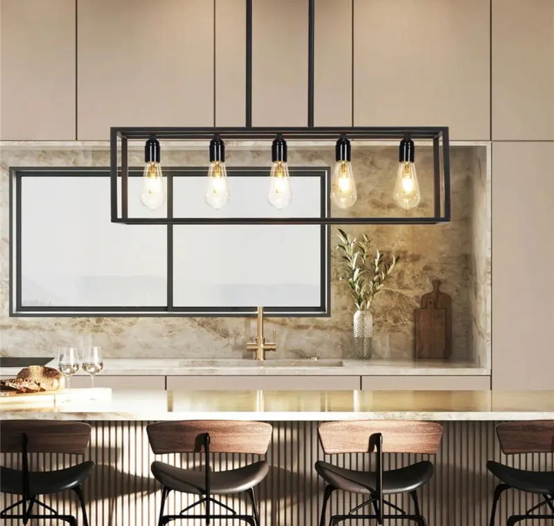 Interior Ave – Industrial 5 Light Chandelier