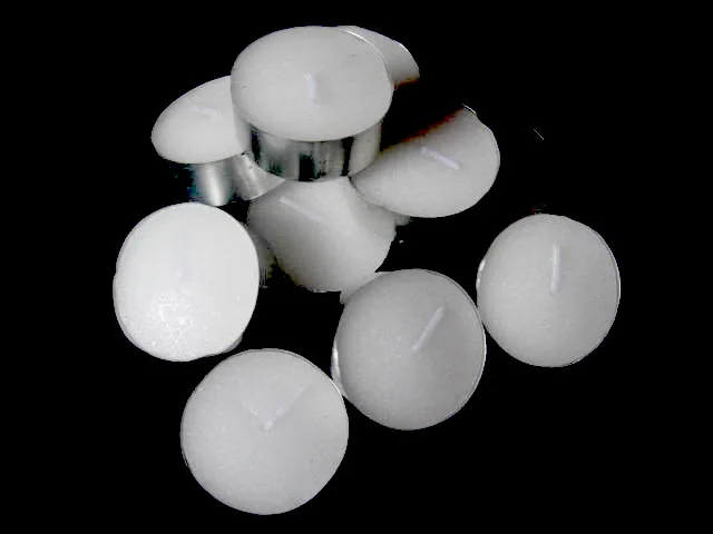 50 Pack Bulk Tea Light Candles – White Smokeless Tealights Unscented – 9 Hour Burn Time