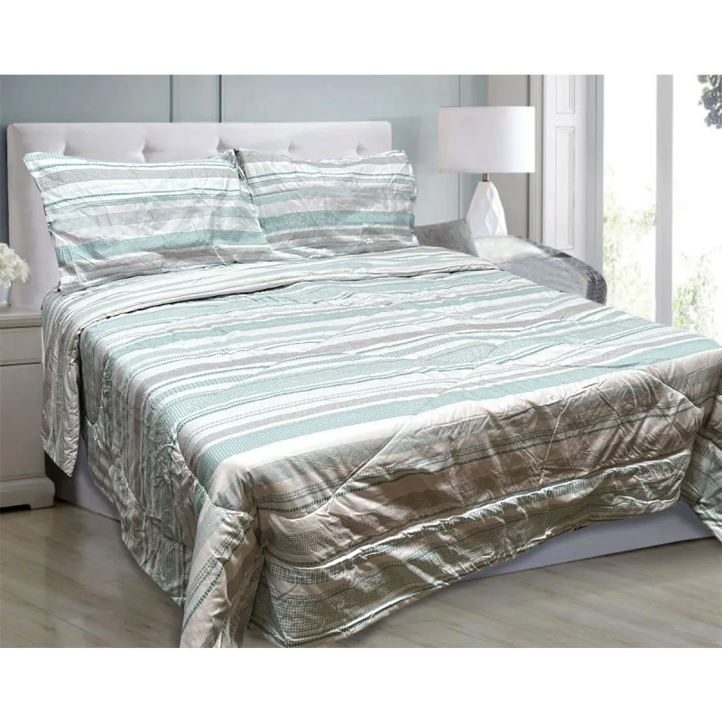 Hotel Living 3 Pce Light Weight Comforter Set Queen/King Oscar
