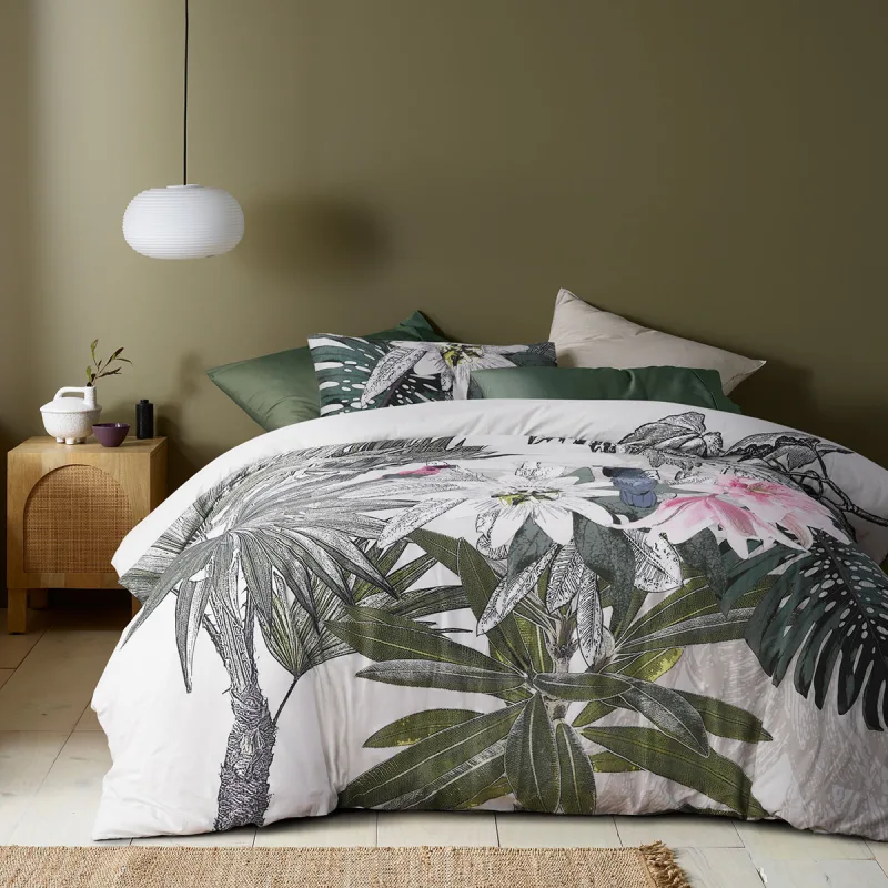 Accessorize Curiosity Washed Cotton Printed Quilt Cover Set – King