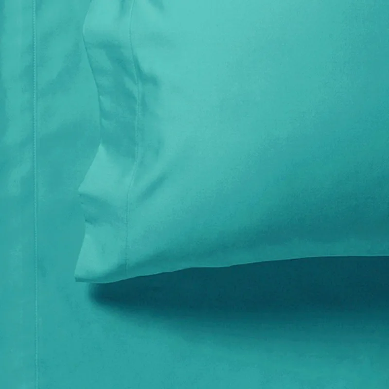 1000TC Ultra Soft Fitted Sheet & 2 Pillowcases Set – Double Size Bed – Teal