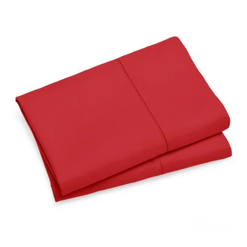 1000TC Premium Ultra Soft King size Pillowcases 2-Pack – Red