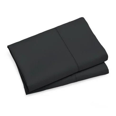 1000TC Premium Ultra Soft King size Pillowcases 2-Pack – Black