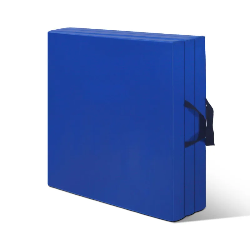 Folding Exercise Floor Mat Dance Yoga Gymnastics Training Home Judo Pilates Gym – Blue