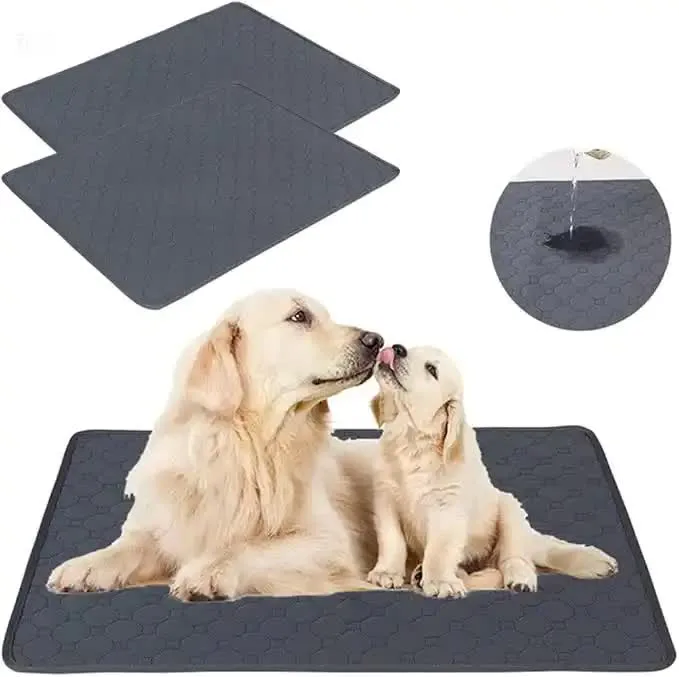 2 PCS Washable Waterproof Pet Pad -Non-Slip, Absorbent, Reusable Mat for Dogs and Cats L(100*70cm) 2 PCS Washable Waterproof Pet Pad -Non-Slip, Absorbent, Reusable Mat for Dogs and Cats L(100*70cm)