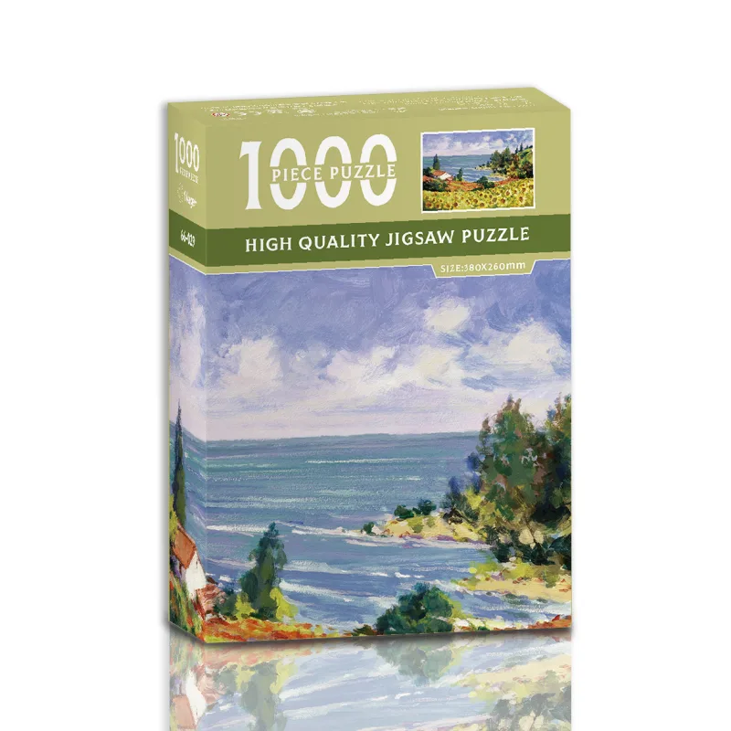 1000-Piece High-Quality Jigsaw Puzzle – Sunflower field