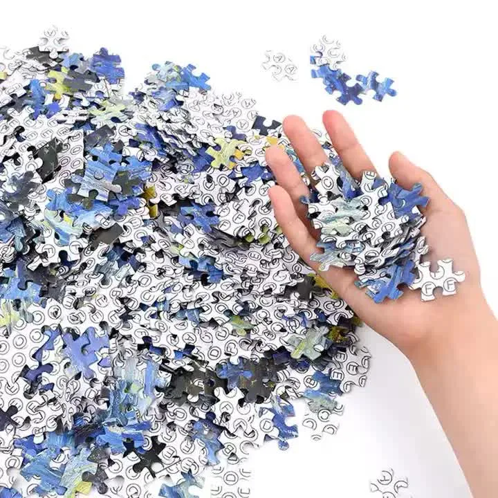 (2 PCS) 1000-Piece Cherry blossoms Jigsaw Puzzle – High Difficulty Stress-Relief  Toy