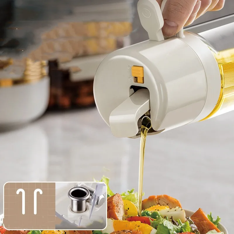 550ml Oil Sprayer and Pourer Bottle – Dual Function for Cooking