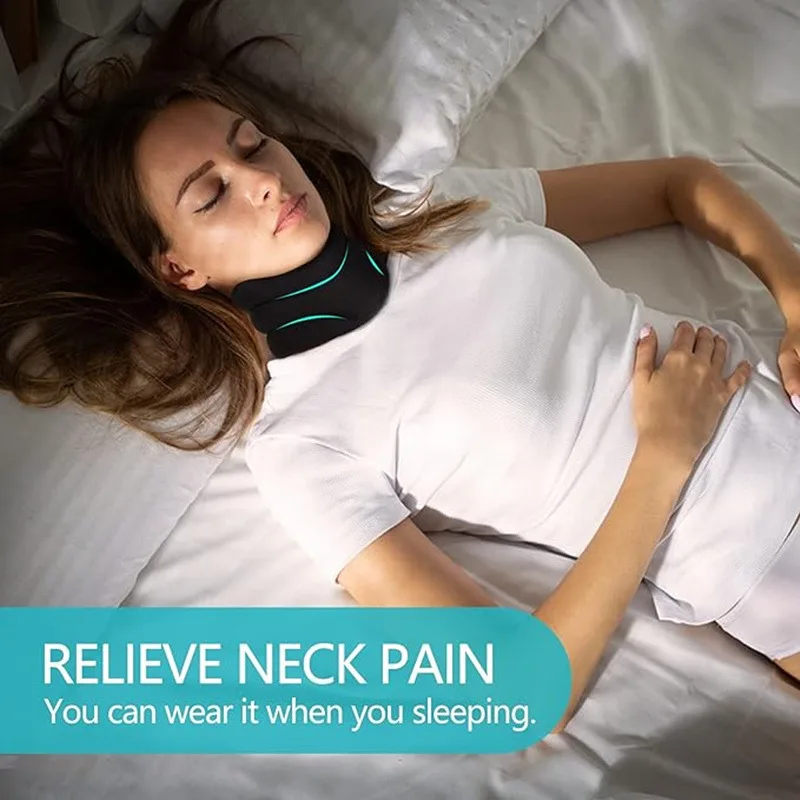 2PCS Ergonomic Neck Support Brace – Adjustable and Comfortable for Cervical Spine Relief