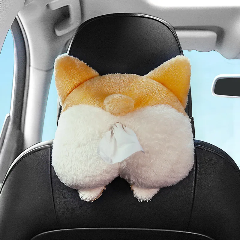 2PCS Cute Dog-Shaped Tissue Box - Plush Tissue Holder for Car and Home Use 2PCS Cute Dog-Shaped Tissue Box - Plush Tissue Holder for Car and Home Use