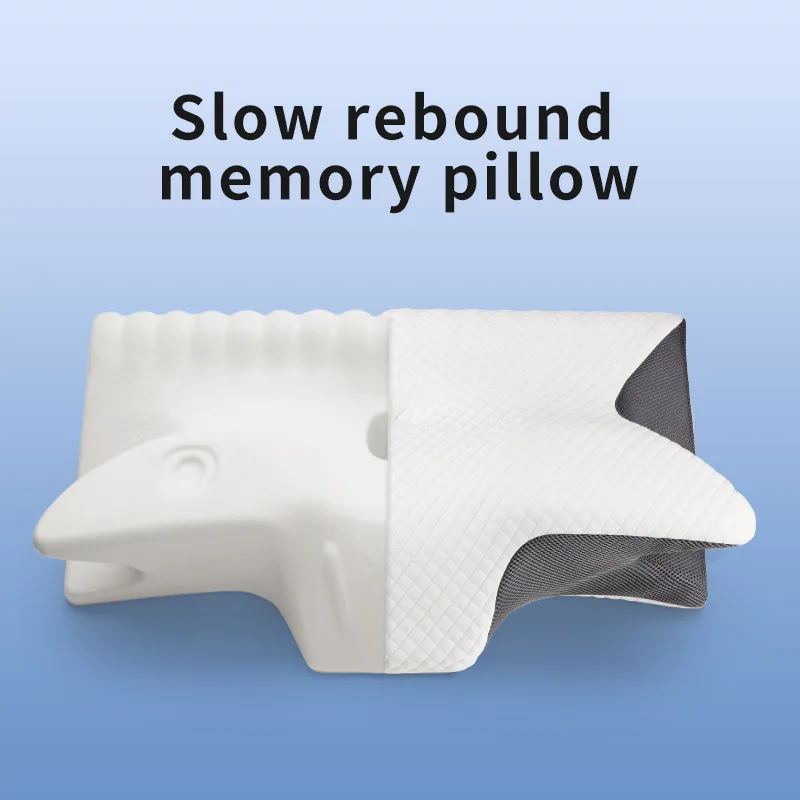 Height-enhancing Model Ergonomic Memory Foam Pillow – Orthopedic Contour Pillow for Neck & Shoulder Support (61x43x16cm)