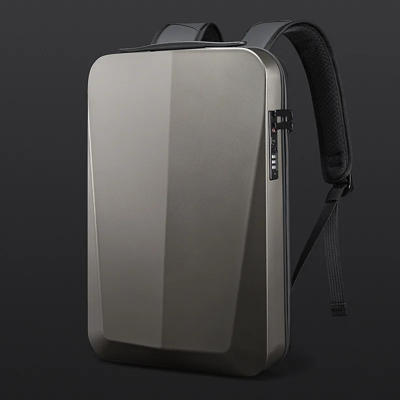 Premium Hard Shell Business Backpack with TSA Lock and USB Charging Port, Waterproof Laptop Bag for Men