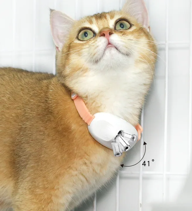 3 Pcs Pink Smart Laser Pointer Collar for Cats – Automatic Interactive Toy with Two Play Modes