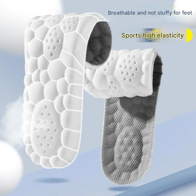 5 pcs 4D Cloud Technology Shoe Inserts – High Rebound, Super Soft, Breathable, Athletic Support (size : 37-38/245mm)