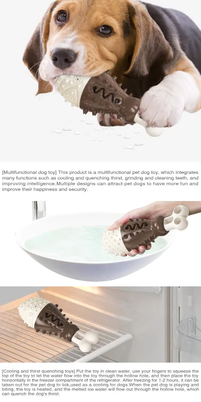 Multifunctional Dog Toy with Cooling, Dental Care & Floating Features – Orange