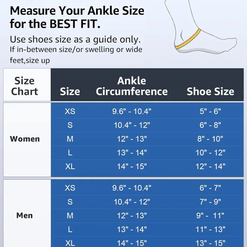 M Size Black Triple-Layer Compression Ankle Brace With Adjustable Lace-Up – Breathable Sprain Prevention Sleeve